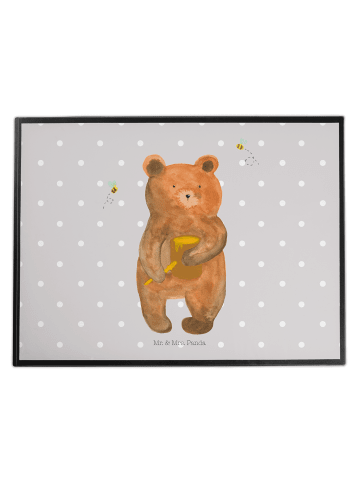 Mr. & Mrs. Panda tischpad Bär Honig ohne Spruch in Grau Pastell
