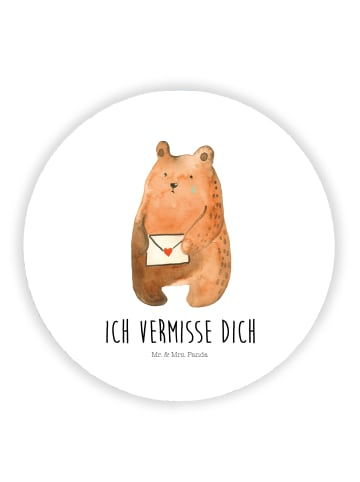 Mr. & Mrs. Panda magnet Bär Liebesbrief mit Spruch in Weiß