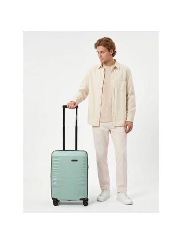 Farmhood Eco Edition 4 Rollen Kabinentrolley 55 cm mit Dehnfalte in mint