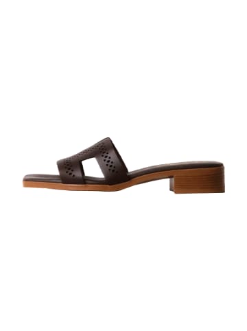 Oh! my Sandals Leder-Sandalen mit Absatz Braun