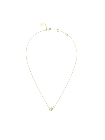 Guess Damen-Kette Herz Unendlichkeitszeichen Goldfarben