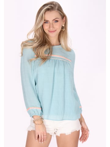 IZIA Women Blouse Shirt in aqua