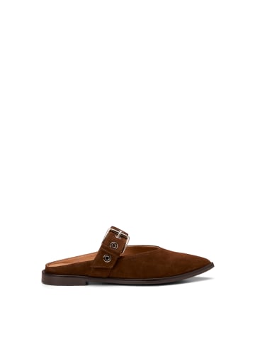 Marc O'Polo Mules Model Camilla in Dark Cognac