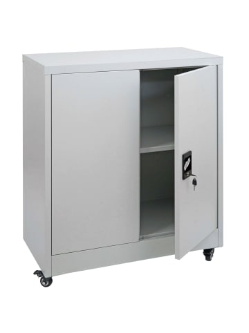 MCW Aktenschrank O50 mit Rollen, Hellgrau