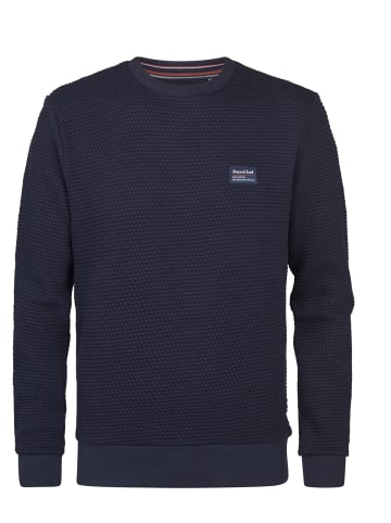Petrol Industries Gerippte Sweater Gunnison in Blau
