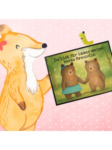 Mr. & Mrs. Panda tischpad Bär Freundin Design mit Spruch in Weiß