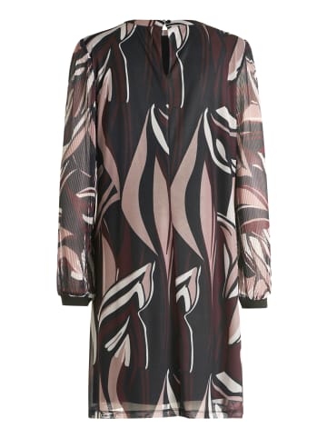 Betty Barclay Chiffonkleid langarm in Taupe/Black
