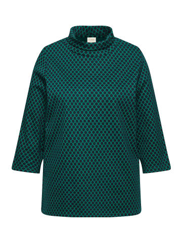 Ulla Popken Sweatshirt in smaragd grün