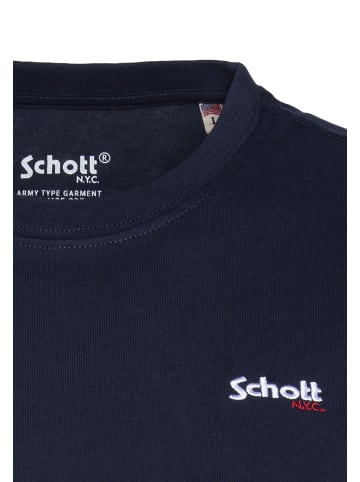 Schott N.Y.C. T-Shirt in blau