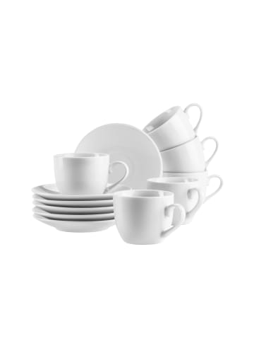 Mäser Espressotassen-Set, Porzellan Barca in Weiß