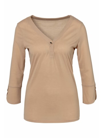 LASCANA Blusenshirt in beige