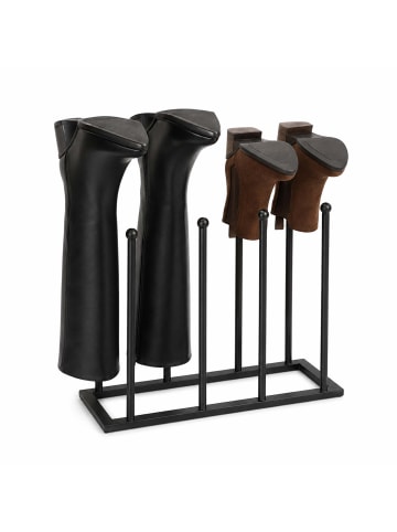 relaxdays Stiefelhalter in Schwarz - (B)41 x (H)45 x (T)25 cm
