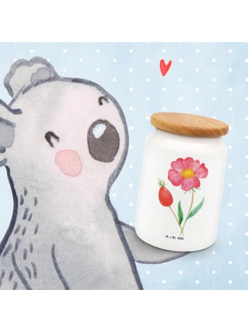 Mr. & Mrs. Panda Snackdose Blume HageRundunge ohne Spruch in Weiß