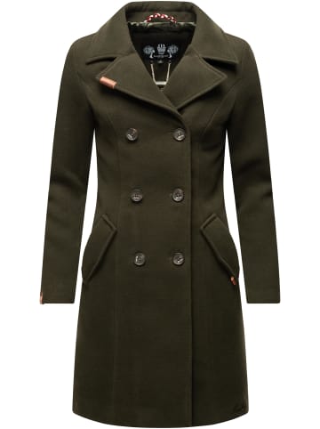 Marikoo Wollmantel Nanakoo in Dark Green