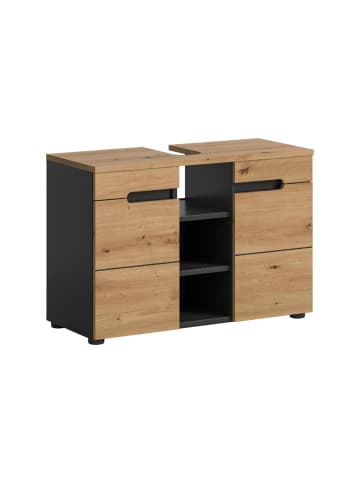 ebuy24 Waschbeckenunterschrank Canu Eiche 80 x 34 cm