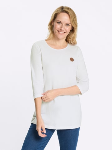 Sieh an! Longshirt in weiß