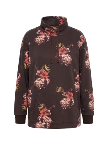 Ulla Popken Sweatshirt in mahagoni