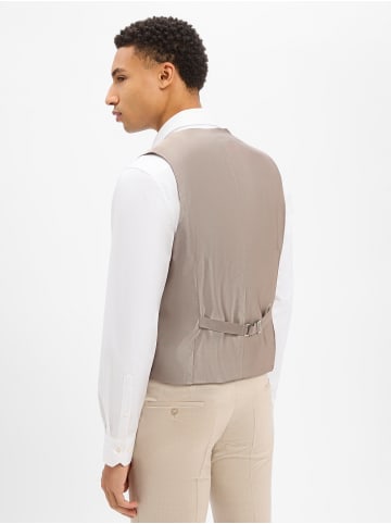 WILVORST Baukasten-Weste in beige hellgrau - 0001