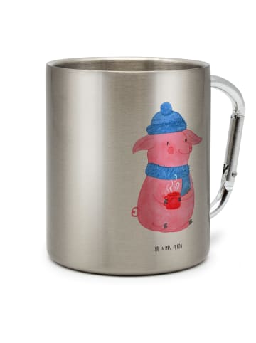 Mr. & Mrs. Panda Kaffeetasse Schweinchen Glühwein ohne Spruch in Silber