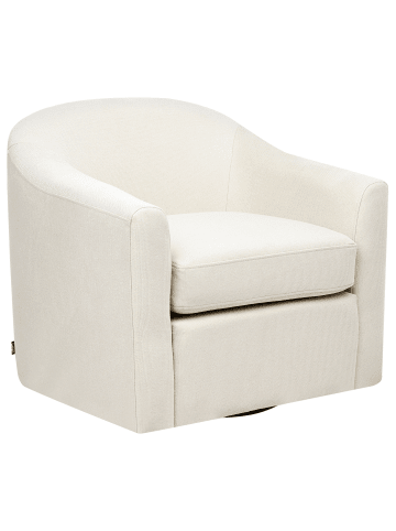 Beliani Sessel MAGNOR in Beige/Schwarz - (W) 76 x (H) 74 x (L) 73 cm
