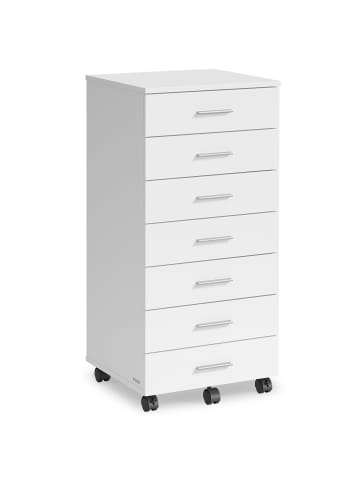 VASAGLE Aktenschrank Custos in Weiß - (B)42 x (H)89.3 x (T)40 cm