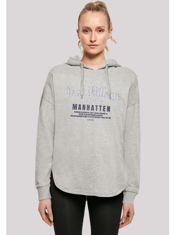 F4NT4STIC Oversized Hoodie East Village Manhatten OVERSIZE HOODIE in grau