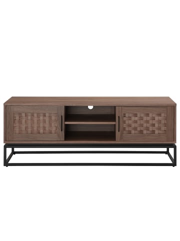 home24 TV-Lowboard Hult 150 cm in Pappel Dunkel