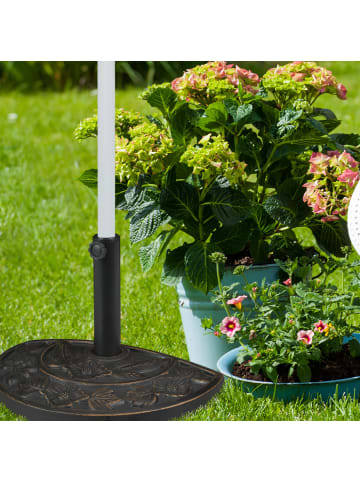Sonnenschirmständer in Braun - (B)50 x (T) 32 cm