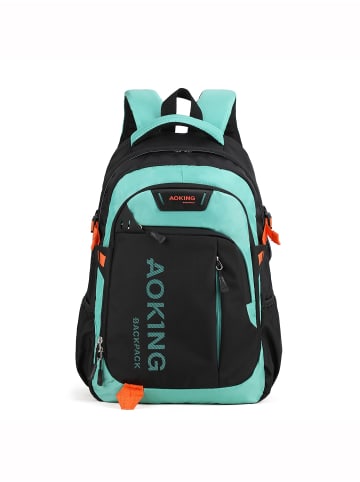 Aoking Rucksack in BLACK AND LIGHT GREEN