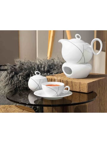 Seltmann Weiden Stövchen Trio Highline ø 14,3 cm weiß in weiß