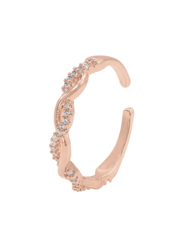 Steel_Art Damenring mit Stein Aria rose goldfarben in rosegoldfarben