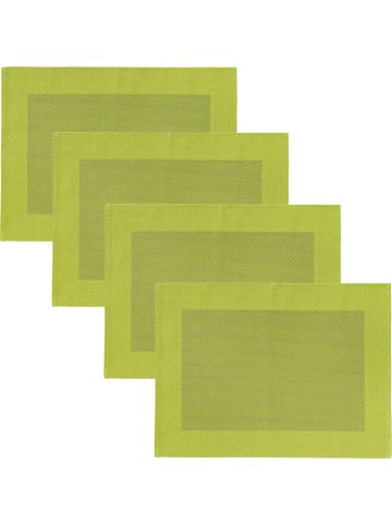 Erwin Müller Tischset 4er-Pack Lissabon in apfelgrün