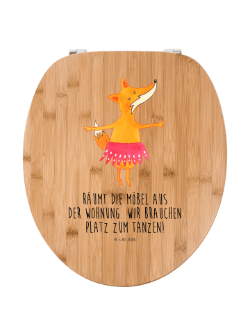 Mr. & Mrs. Panda Klodeckel Fuchs Ballerina mit Spruch in Braun