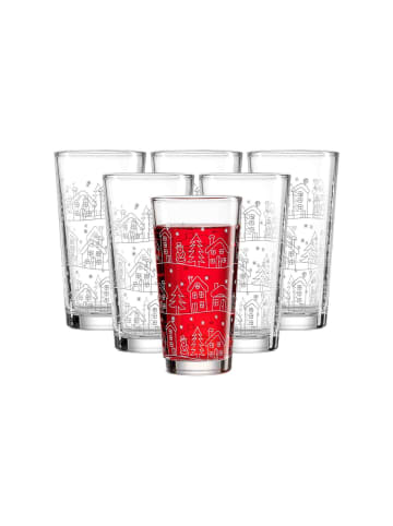 Ritzenhoff & Breker 6er Set Trinkgläser Winter 380 ml in transparent