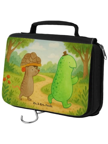 Mr. & Mrs. Panda Schminktasche Schildkröte Maus Design ohne Spruch in Weiß