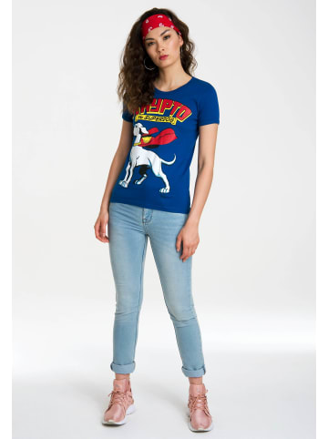 Logoshirt T-Shirt Krypto the Superdog in blau