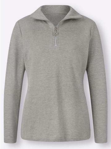 WITT WEIDEN Langarmshirt in grau-meliert