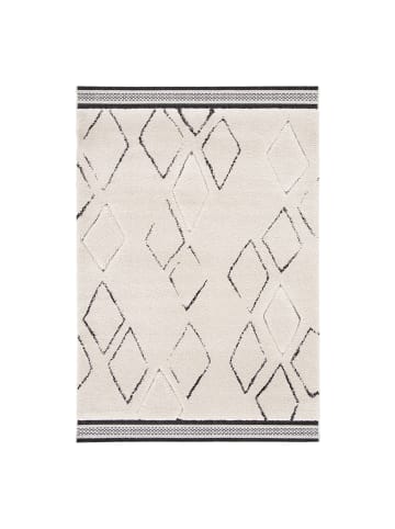 home24 Kurzflorteppich Fil in Weiß