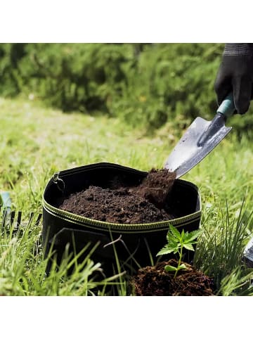 Praknu Pflanzsack 15L - 3 STK aus Vliesstoff mit 3 Schilder zum Beschriften