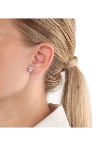 Amor Ohrstecker Silber 925, rhodiniert in silber