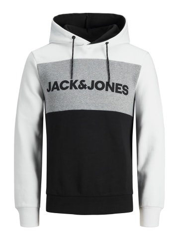 Jack & Jones Sweatshirt 'Logo Blocking' in weiß