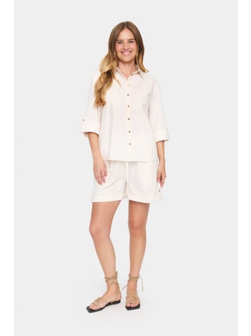 SAINT TROPEZ Langarm - Hemd ZalindaSZ Gerade Passform in Ice