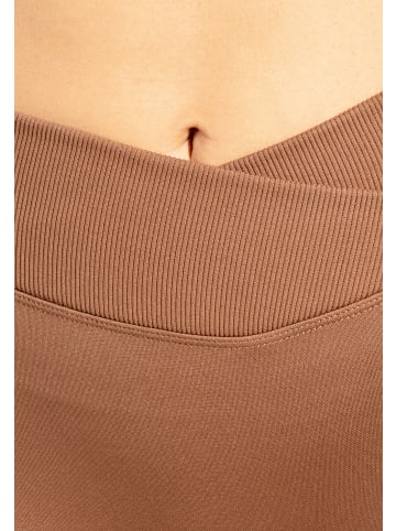 SMILODOX Leggings Silvia Scrunch in Braun