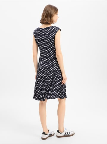 Ambiance Kleid in marine weiß - 0003