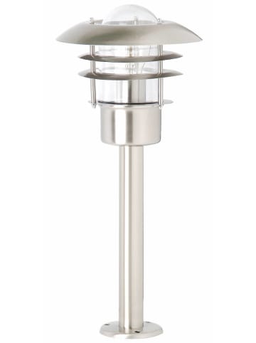 Brilliant Außensockelleuchte 50cm Terrence ⌀ 22 cm in edelstahl