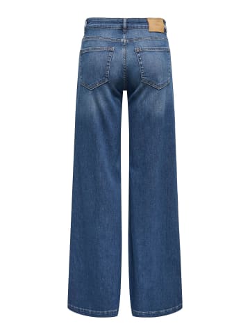 ONLY Jeans mit weitem Bein in Dark Medium Blue Denim