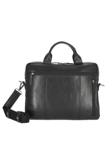 Leonhard Heyden Roma - Aktentasche 1 Fach Leder 15" 38 cm in schwarz