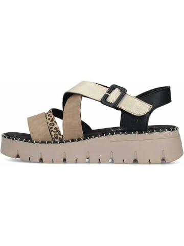 rieker Plateau Sandalen für Damen in beige