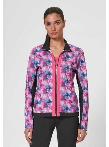 MADELEINE Jacke mit Blätterprint in erdbeerpink / multicolor