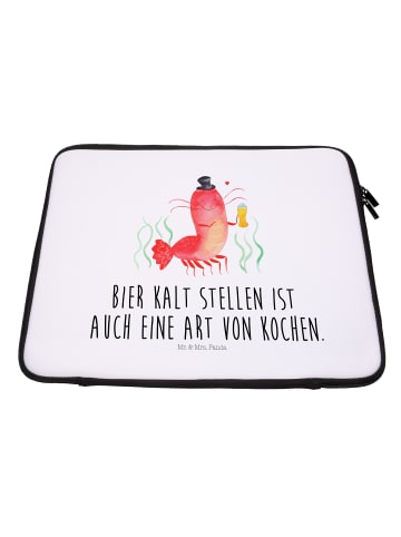 Mr. & Mrs. Panda Notebook Tasche Hummer Weizen mit Spruch in Weiß